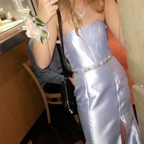 Light Blue Sherri Hill Prom Dress! - Picture 5 of 5